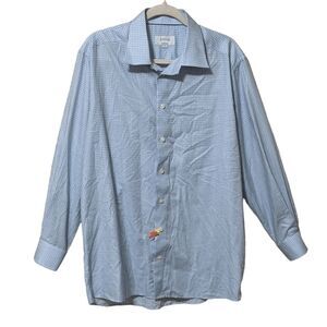 Eton contemporary fit signature twill cotton dress shirt classic men's XL